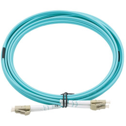 XtendLan FO patch LC-LC 5m 50/125, dupleks, OM3, G.652d, LS0H, kabel pancerny, okrągły, 3mm