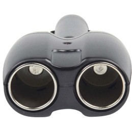 NEDIS univerzální DC/DC napájecí adaptér/ auto adaptér/ 120 W/ 10 A/ 2x 12 V DC zásuvka/ černý