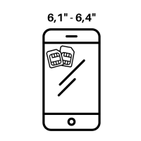 6,1" bis einschließlich 6,4"